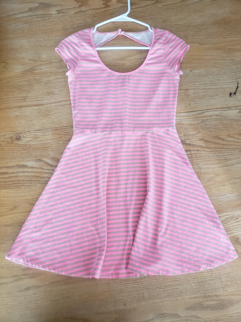 American Eagle Outfitters Pink Striped Mini Dress
